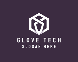 Hexagon Tech Crest logo design