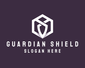 Shield - Hexagon Shield Crest logo design