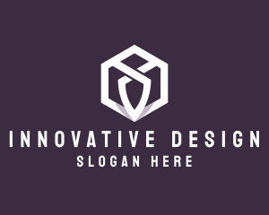 Hexagon Tech Crest logo design