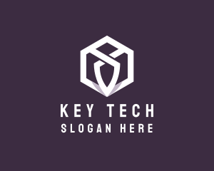 Hexagon Tech Crest logo design