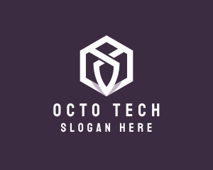 Hexagon Tech Crest logo design