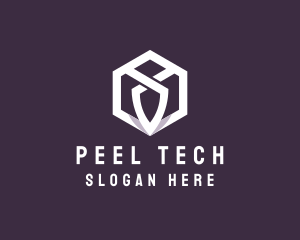 Hexagon Tech Crest logo design