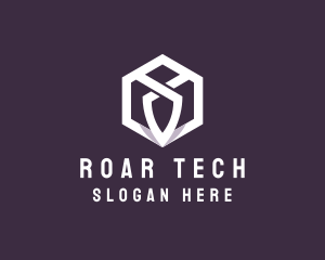 Hexagon Tech Crest logo design