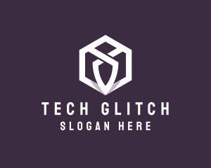 Hexagon Tech Crest logo design