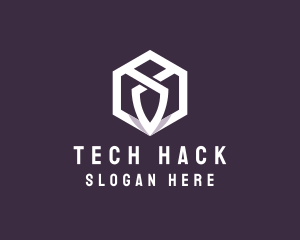 Hexagon Tech Crest logo design