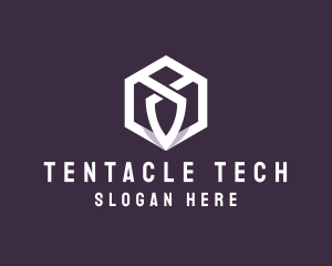 Hexagon Tech Crest logo design