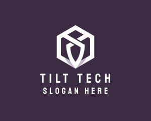 Hexagon Tech Crest logo design