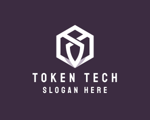 Hexagon Tech Crest logo design