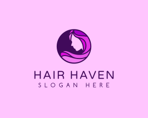 Haircare - Female Hair Salon logo design