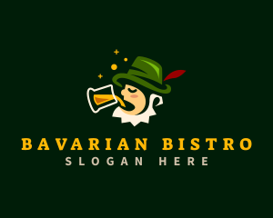 German - Beer Mug Drink logo design