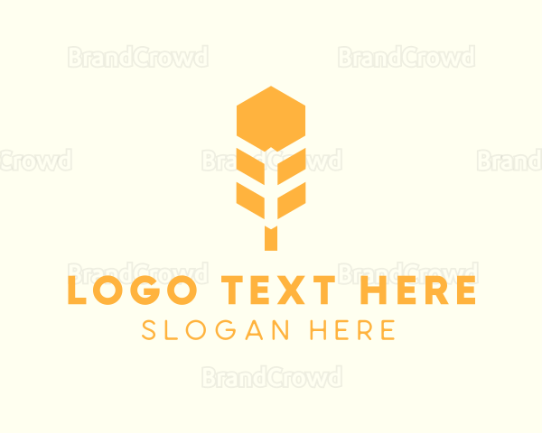 Agricultural Wheat Grain Logo