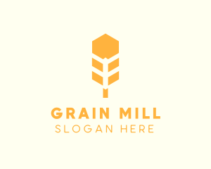 Agricultural Wheat Grain  logo design