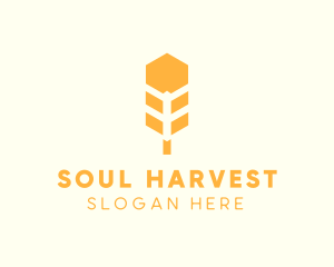 Agricultural Wheat Grain  logo design