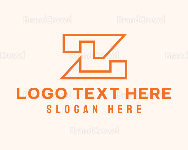 Modern Company Letter Z Outline Logo