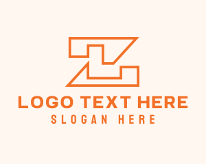 Coworking - Modern Company Letter Z Outline logo design