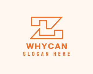 Coworking - Modern Company Letter Z Outline logo design