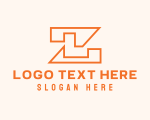 Modern Company Letter Z Outline Logo