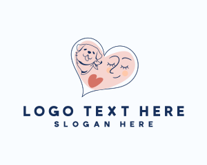 Hound - Dog Human Adoption logo design