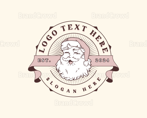 Christmas Santa Claus Logo