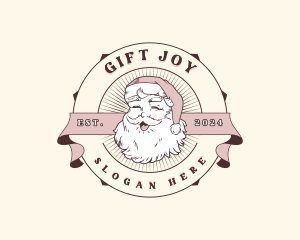 Christmas Santa Claus logo design