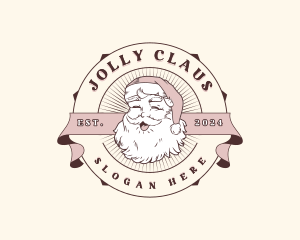 Christmas Santa Claus logo design