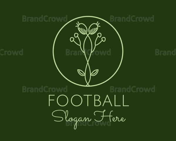Flower Bud Plant Logo