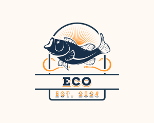 Ocean Seafood Fishing Logo