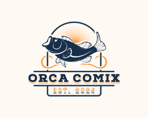 Ocean Seafood Fishing Logo