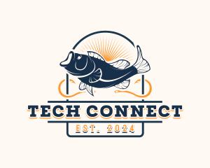 Ocean Seafood Fishing Logo