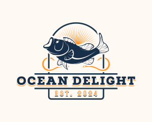 Ocean Seafood Fishing logo design