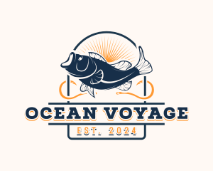 Ocean Seafood Fishing logo design