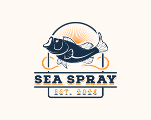 Ocean Seafood Fishing logo design