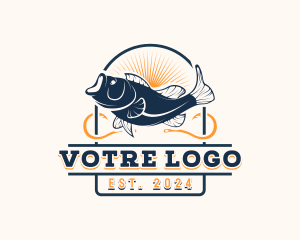 Fishing - Ocean Seafood Fishing logo design