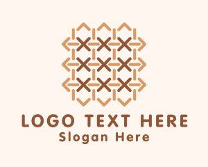 Handicraft - Woven Textile Design logo design