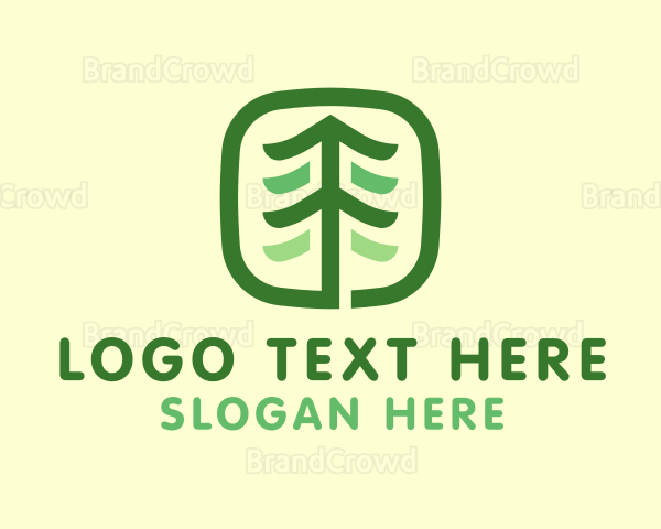 Gardening Pine Tree Logo