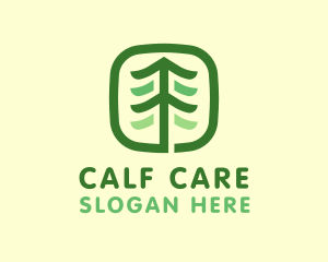 Gardening Pine Tree logo design