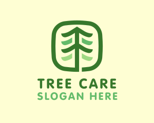 Gardening Pine Tree logo design