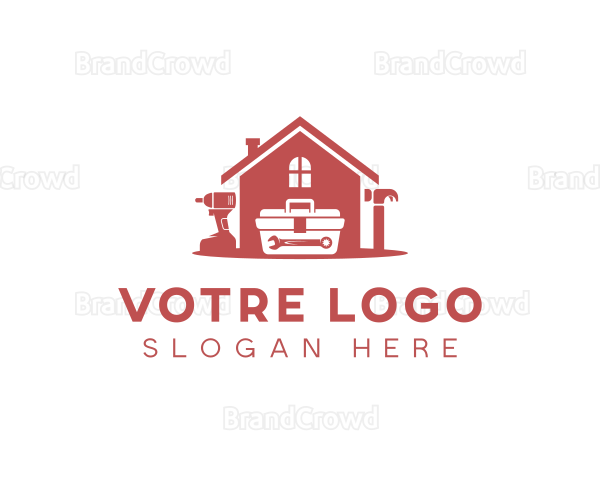 Tool Box Home Repairman Logo