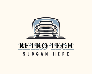 Retro Car Garage logo design