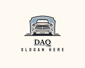 Driver - Retro Car Garage logo design