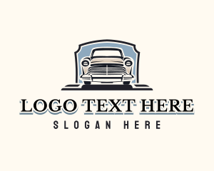 Retro Car Garage Logo