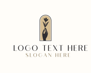 Aesthetic - Aesthetic Beauty Flower logo design