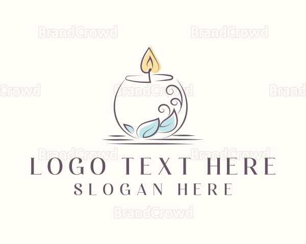 Flame Candle Light Logo