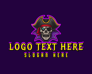 Sailor - Pirate Skull Gaming logo design