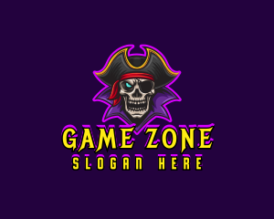 Pirate Skull Gaming logo design