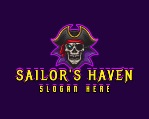 Pirate Skull Gaming logo design