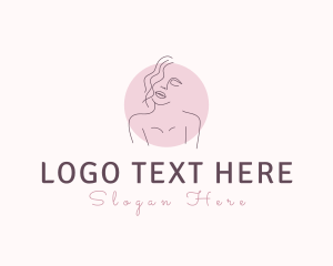 Lingerie - Flawless Nude Woman Cosmetics logo design
