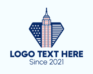 Landmark - Empire State Building logo design