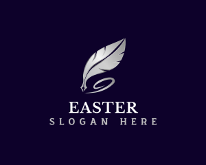 Feather Quill Pen logo design