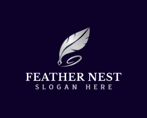 Feather - Feather Quill Pen logo design